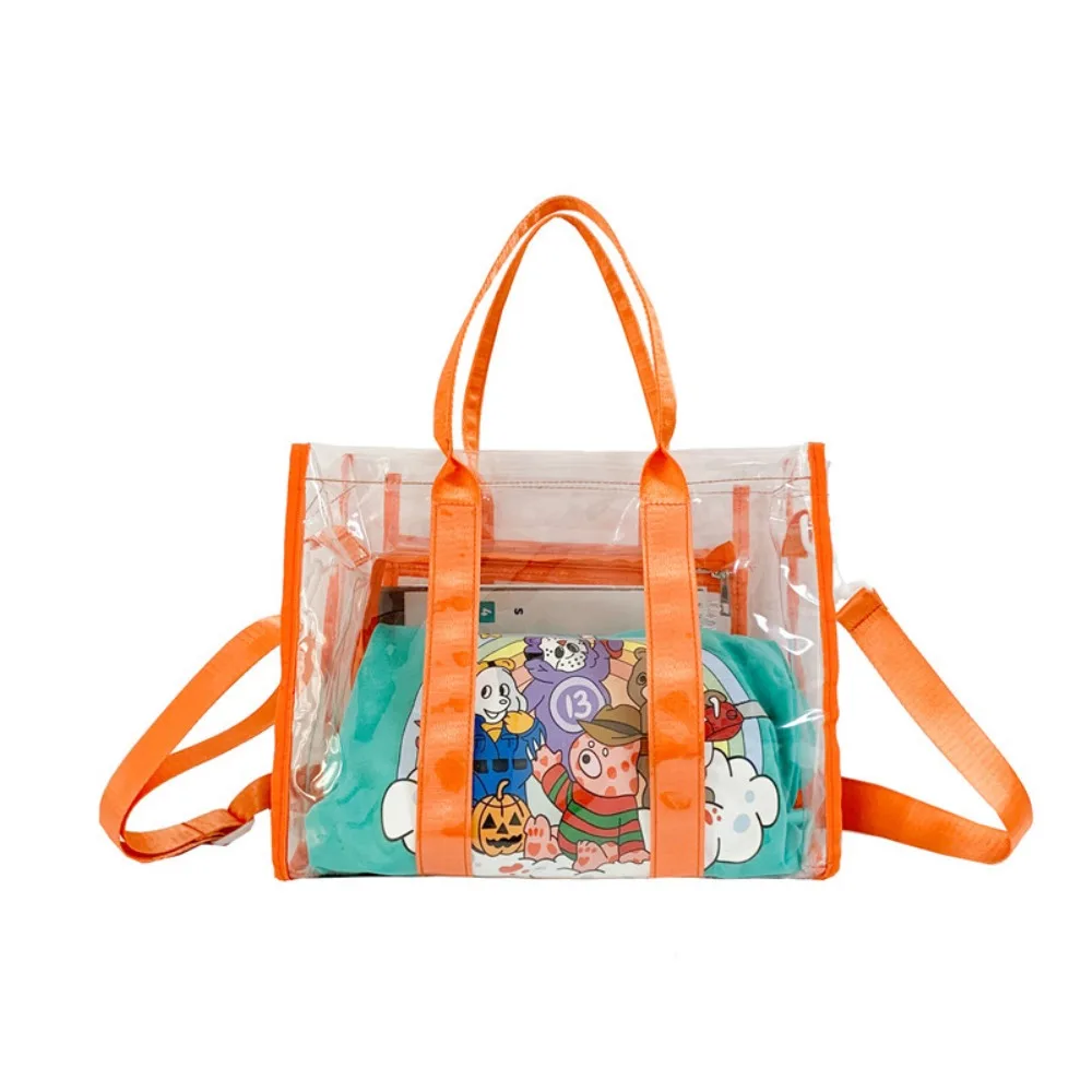 Fashion Waterproof PVC Beach Bag Clear Shoulder Bag Transparent Tote Bag Luggage Bag Large Capacity Swimming Handbag Male
Fashion Waterproof PVC Beach Bag Clear Shoulder Bag Transparent Tote Bag Luggage Bag Large Capacity Swimming Handbag Male