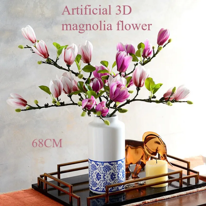 Artificial Flowers Silk Magnolia Bouquet Diy Photo Props 68CM 3D Flower Bouquet Wedding Party Home Outdoor Garden Decoration
Artificial Flowers Silk Magnolia Bouquet Diy Photo Props 68CM 3D Flower Bouquet Wedding Party Home Outdoor Garden Decoration