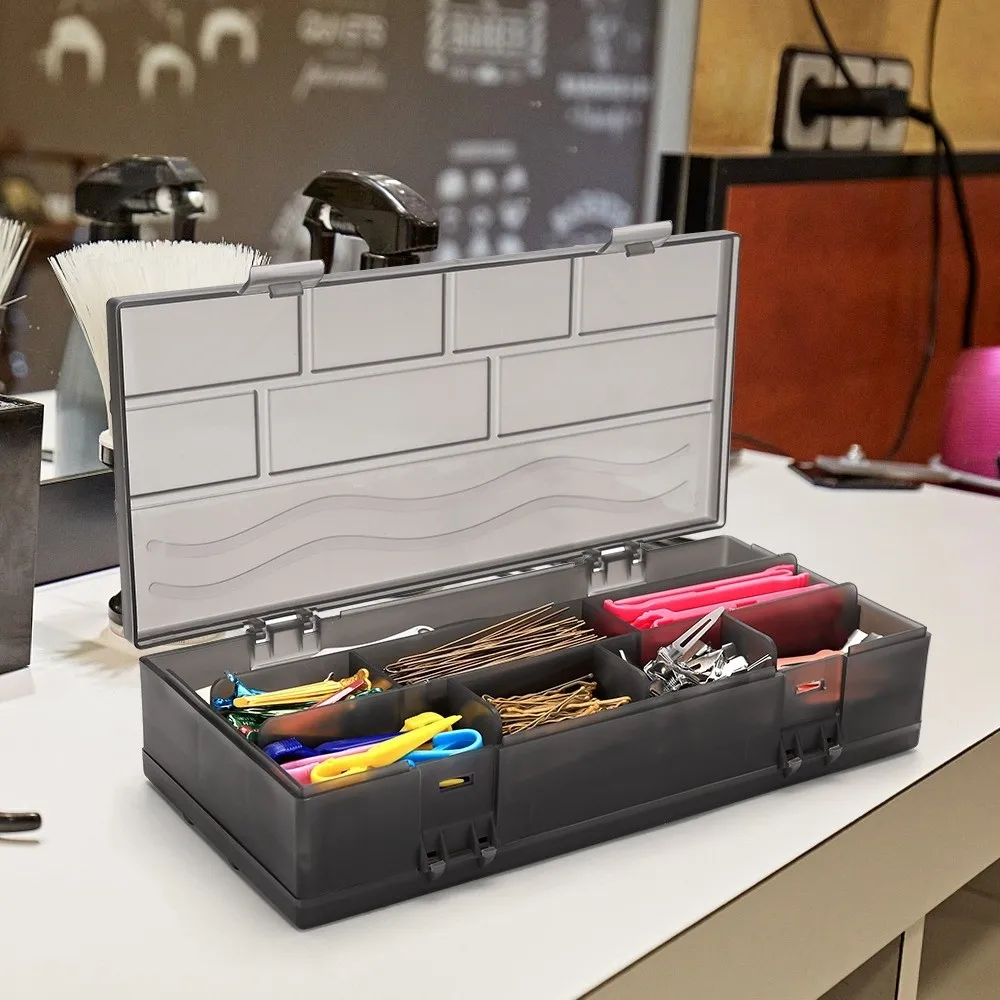 Large Capacity Barber Tools Storage Box Space Saving Adjustable Multi-grid Compartment Organizer Portable Container
Large Capacity Barber Tools Storage Box Space Saving Adjustable Multi-grid Compartment Organizer Portable Container