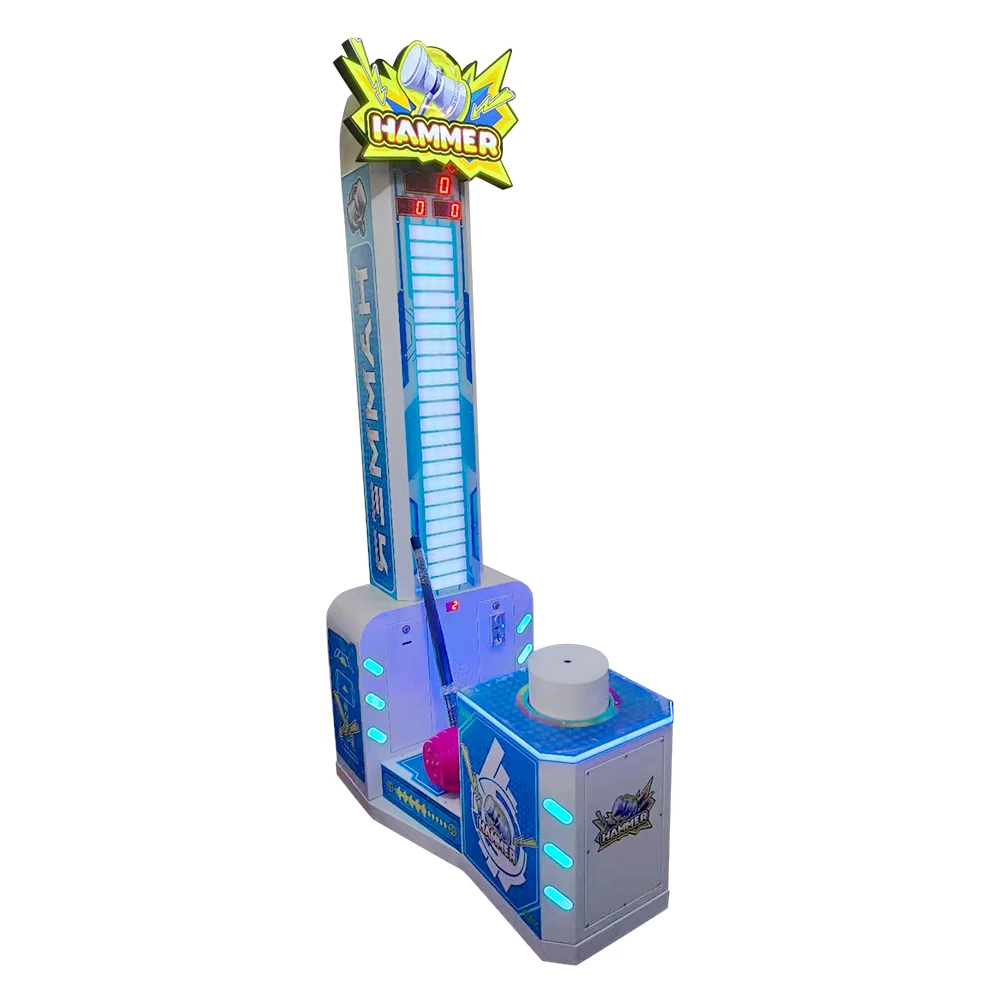Coin Operated High Striker Game Arcade Hammer Hitting Game Machine
Coin Operated High Striker Game Arcade Hammer Hitting Game Machine