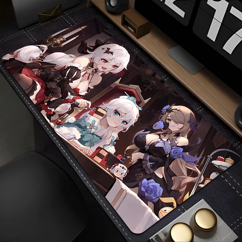 Mouse Pad H-honkai Impact 3 Accessories Keyboard Pad Office Desk Mat Anime Mousepad Natural Rubber Anti Slip Gaming Extended Pad
Mouse Pad H-honkai Impact 3 Accessories Keyboard Pad Office Desk Mat Anime Mousepad Natural Rubber Anti Slip Gaming Extended Pad