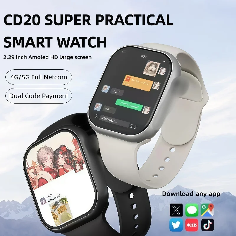 Умные часы CD20 5G Android 10.0 Умные часы с 180 ° Поворотная камера GPS WIFI HealthSmartwatch
Умные часы CD20 5G Android 10.0 Умные часы с 180 ° Поворотная камера GPS WIFI HealthSmartwatch