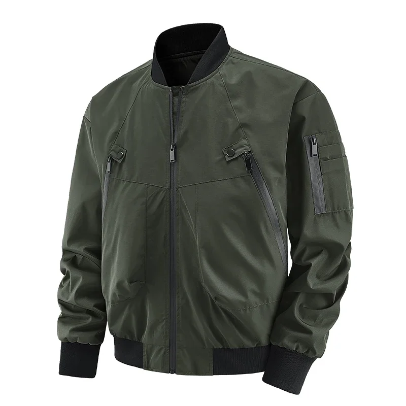 New Baseball Suit Coat Men's Hip-hop Street Loose Windproof Motorcycle Jacket Autumn Tactical Zipper Breathable Trench Men Coat
New Baseball Suit Coat Men's Hip-hop Street Loose Windproof Motorcycle Jacket Autumn Tactical Zipper Breathable Trench Men Coat