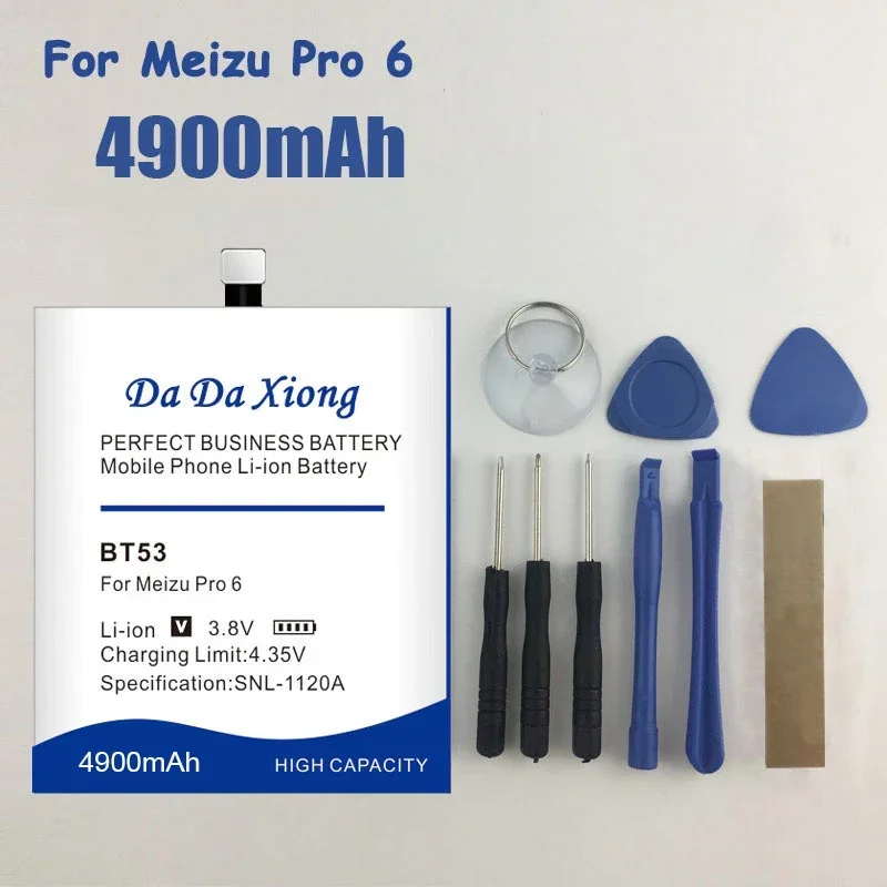 Аккумулятор DaDaXiong 4900 мАч BT53 для Meizu PRO6 Smart мобильный телефон PRO 6s Pro 6S
Аккумулятор DaDaXiong 4900 мАч BT53 для Meizu PRO6 Smart мобильный телефон PRO 6s Pro 6S
