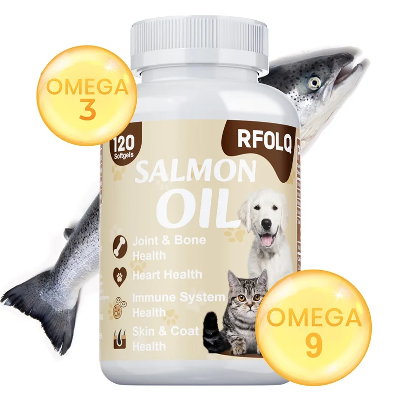 Salmon Oil for Dogs & Cats - Supports Joint and Bone Health, Promotes Soft, Shiny, Smooth Coat, All Natural
Salmon Oil for Dogs & Cats - Supports Joint and Bone Health, Promotes Soft, Shiny, Smooth Coat, All Natural