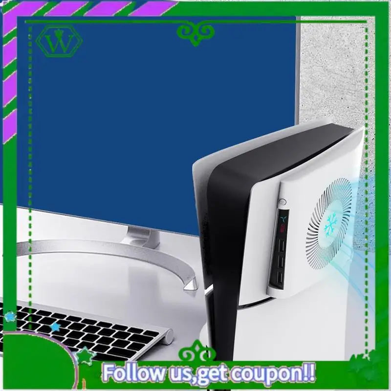 Reliable-Console Cooling Fan Console Quiet Cooler With 3 USB 2.0 Ports Console Cooler For PS5 Slim Accessories
Reliable-Console Cooling Fan Console Quiet Cooler With 3 USB 2.0 Ports Console Cooler For PS5 Slim Accessories