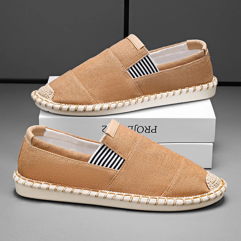Summer Khaki Men's Fisherman Shoes Casual Breathable Canvas Shoes Man Loafers Flat Comfortable Slip-On Footwear Men Lazy Shoes
Summer Khaki Men's Fisherman Shoes Casual Breathable Canvas Shoes Man Loafers Flat Comfortable Slip-On Footwear Men Lazy Shoes