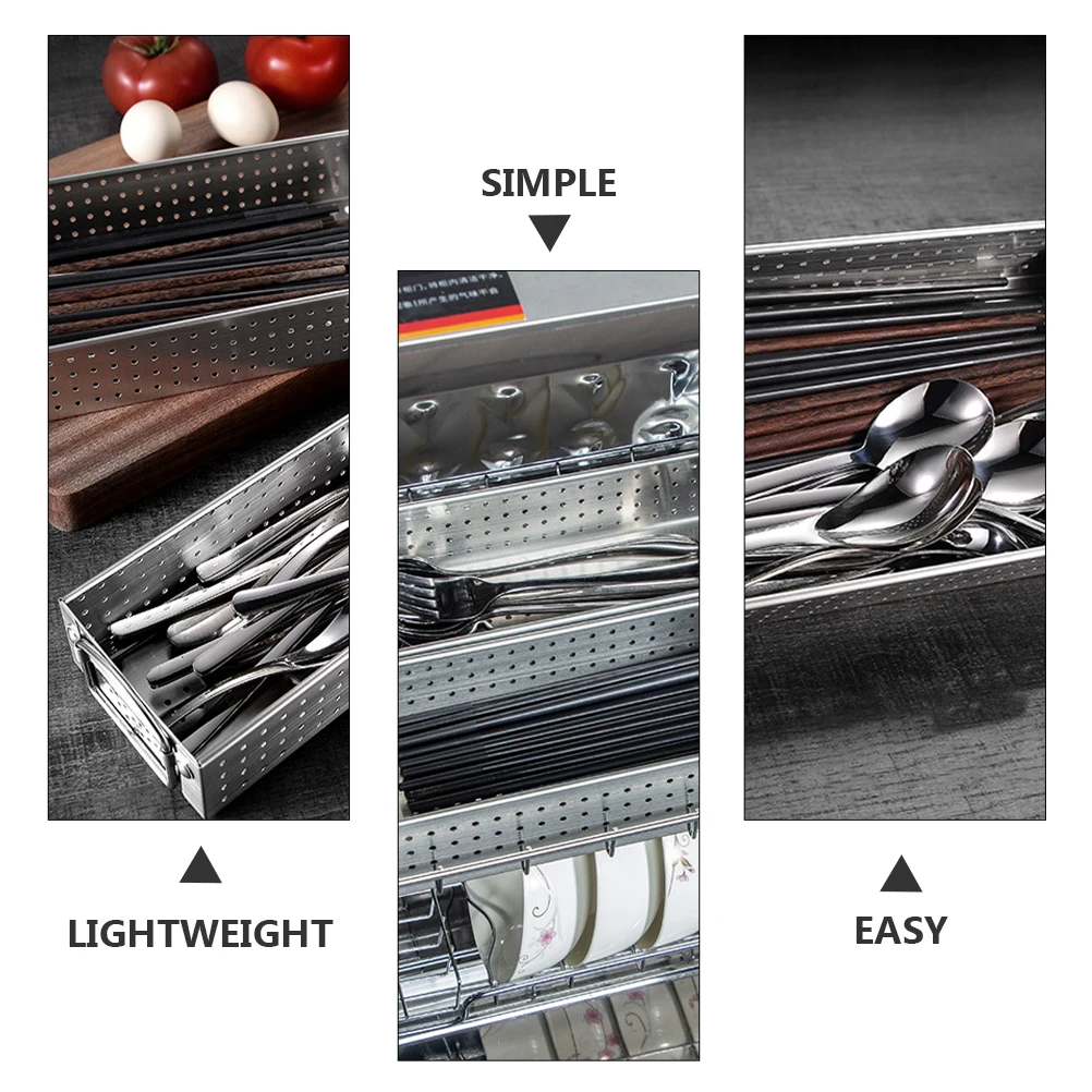 Stainless Steel Box Storage Container for Tableware Chopsticks Container Kitchen Spoon Fork ganizer Drain Holes
Stainless Steel Box Storage Container for Tableware Chopsticks Container Kitchen Spoon Fork ganizer Drain Holes