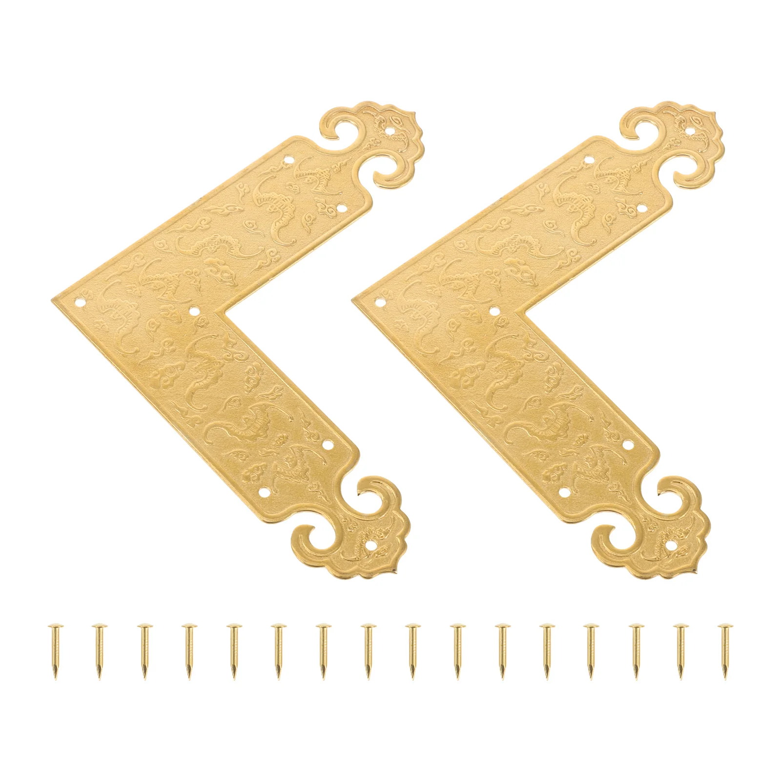 2 Pcs Shaped Brass Corner Protectors Furniture Chair Corner Protectors Decorative Guards Retro Look Table Cabinet Bumpers
2 Pcs Shaped Brass Corner Protectors Furniture Chair Corner Protectors Decorative Guards Retro Look Table Cabinet Bumpers