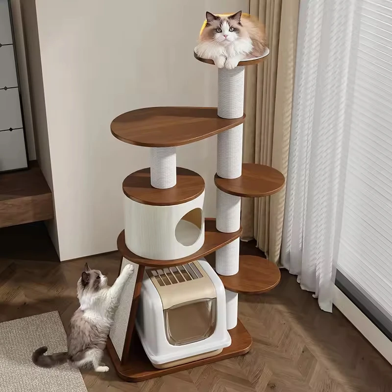 Cat Climbing Frame Tree Real Branch Enclosure Wooden House Cat Climbing Frame Tree Cat Tree with Litter Box
Cat Climbing Frame Tree Real Branch Enclosure Wooden House Cat Climbing Frame Tree Cat Tree with Litter Box