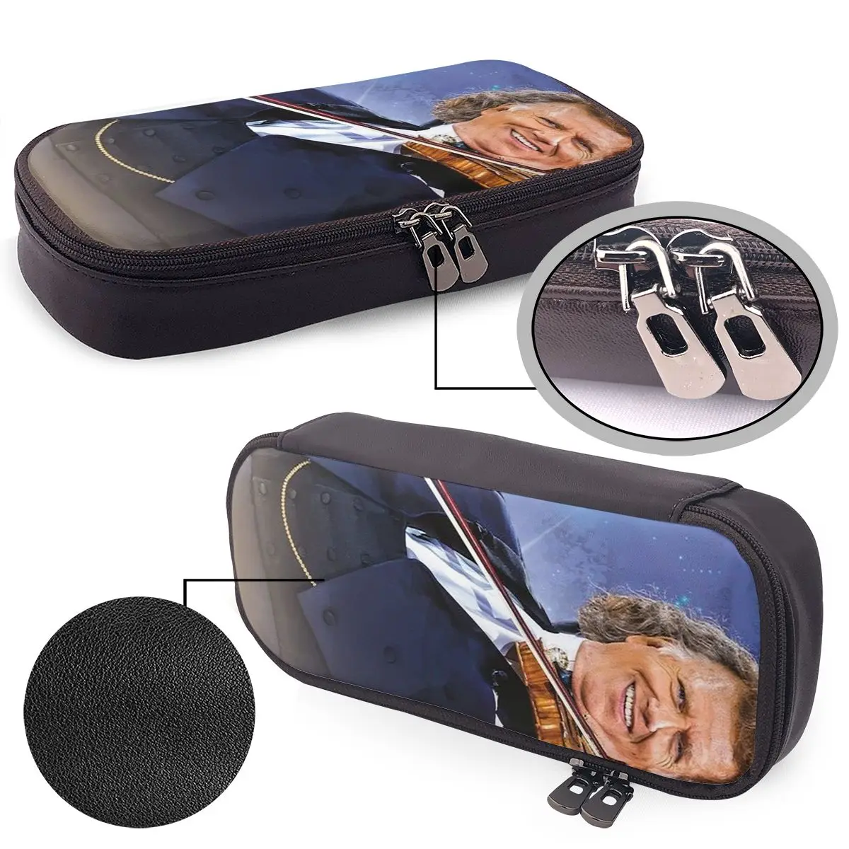 Andre Rieu Best Of Andre Rieu Leather Pencil Case Pen Holder Storage Stationery Supplies Pen Box Pencil Bag for Studen Gifts
Andre Rieu Best Of Andre Rieu Leather Pencil Case Pen Holder Storage Stationery Supplies Pen Box Pencil Bag for Studen Gifts