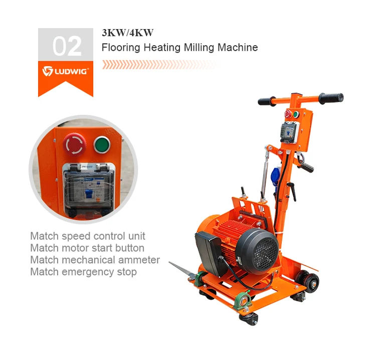 230V 3KW Hand Pushed Ludwig Concrete Floor Milling Machines for Wholesale
230V 3KW Hand Pushed Ludwig Concrete Floor Milling Machines for Wholesale