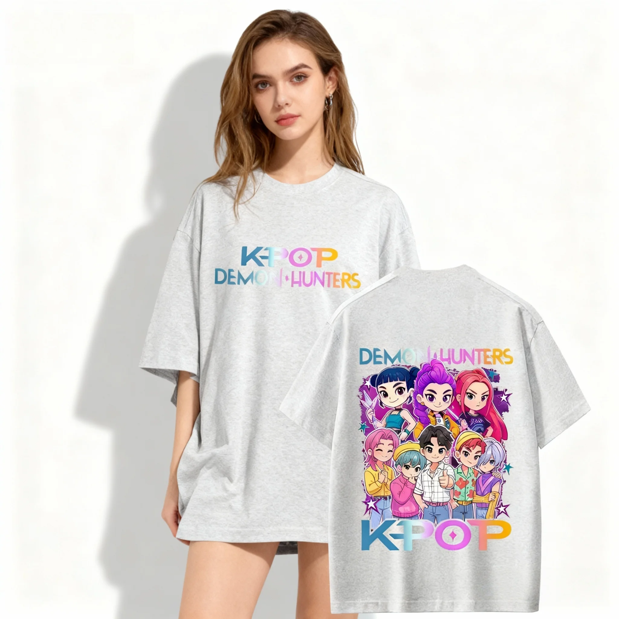 Summer Movie KPOP Witch Hunt Men's Team T-shirt Korean European and American Street Oversized Adult Women's and Children's Tops
Summer Movie KPOP Witch Hunt Men's Team T-shirt Korean European and American Street Oversized Adult Women's and Children's Tops