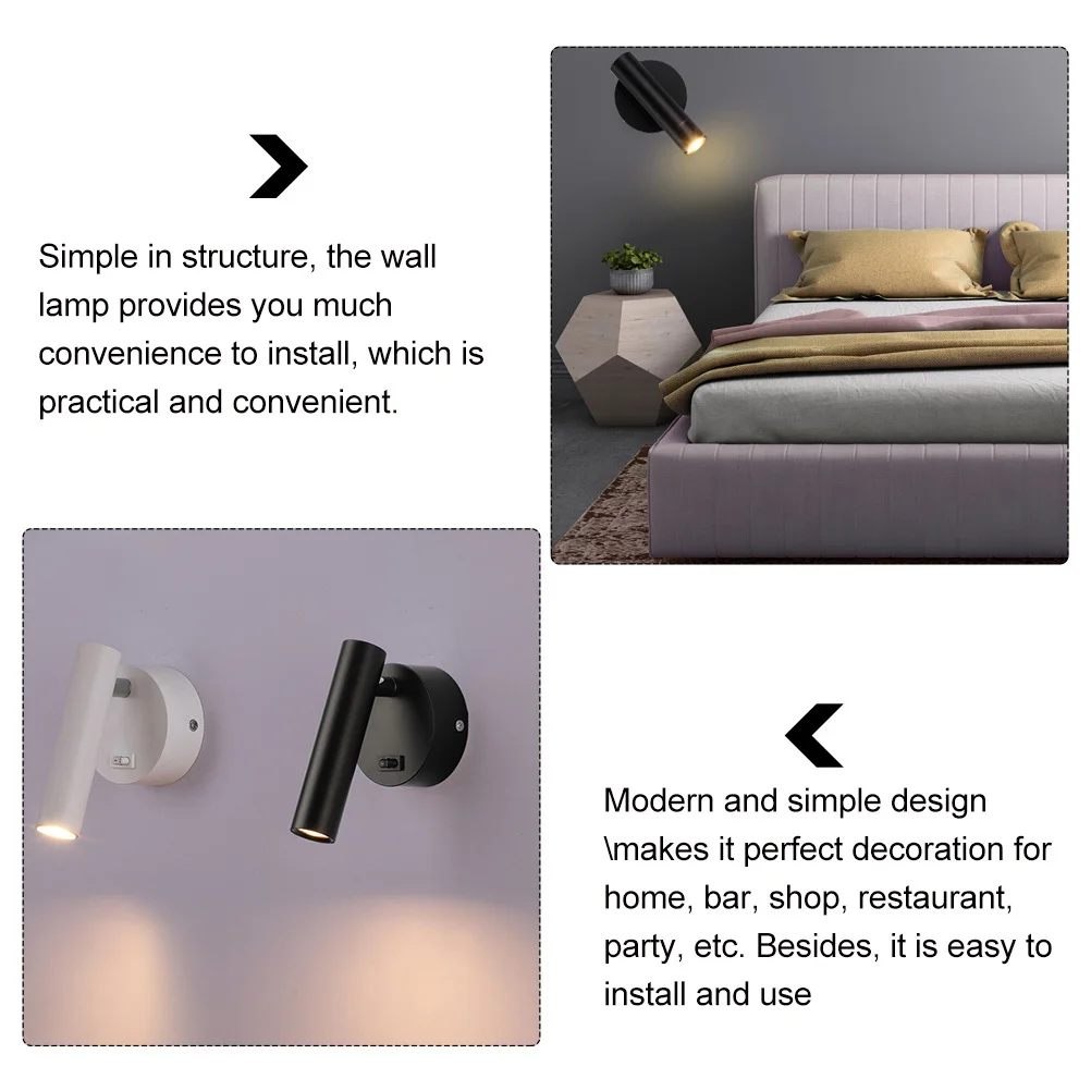 Reading Wall Lamp Modern Simple Indoor Wall-Mounted One-Head Light For Bedroom Iron Craft Bedside Lamp Room Decor
Reading Wall Lamp Modern Simple Indoor Wall-Mounted One-Head Light For Bedroom Iron Craft Bedside Lamp Room Decor