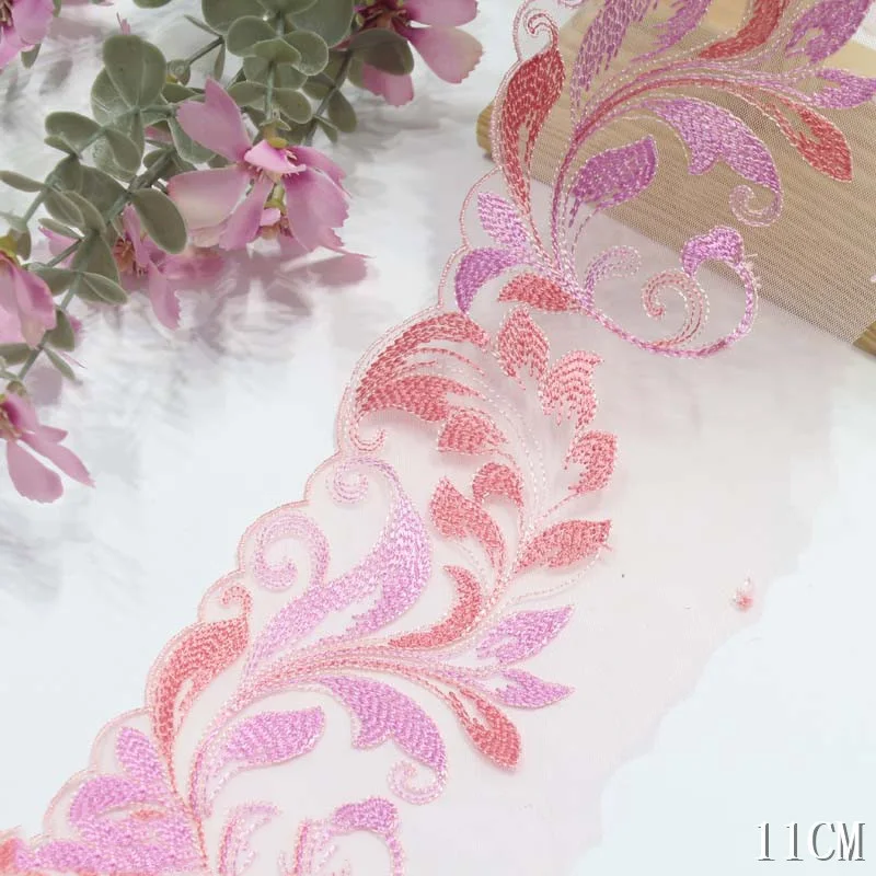 30Yards Emebroidery Lace Trim DIY Clothing Lace Accessories Embroidered Net Lace for Lingerie Sewing Crafts 11cm
30Yards Emebroidery Lace Trim DIY Clothing Lace Accessories Embroidered Net Lace for Lingerie Sewing Crafts 11cm