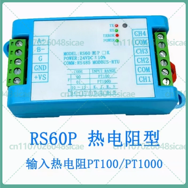 FOR 4-Channel PT100 K Thermocouple Temperature Transmitter RS485 Module Dual Optocoupler Isolated
FOR 4-Channel PT100 K Thermocouple Temperature Transmitter RS485 Module Dual Optocoupler Isolated