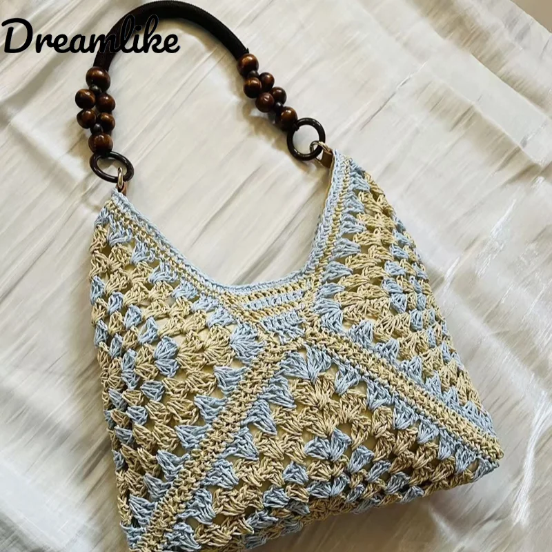 Women's Woven Straw Shoulder Bag Medium Size Handbag with Handle for Beach Vacation Tote Large Capacity Beach Bags
Women's Woven Straw Shoulder Bag Medium Size Handbag with Handle for Beach Vacation Tote Large Capacity Beach Bags