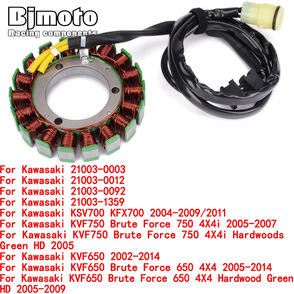 Для кавасаки прерий 650 700 KVF 750 KVF650 Brute Force 650 4X4 4X4i твердый зеленый HD генератор зажигания статор магнитная катушка
Для кавасаки прерий 650 700 KVF 750 KVF650 Brute Force 650 4X4 4X4i твердый зеленый HD генератор зажигания статор магнитная катушка