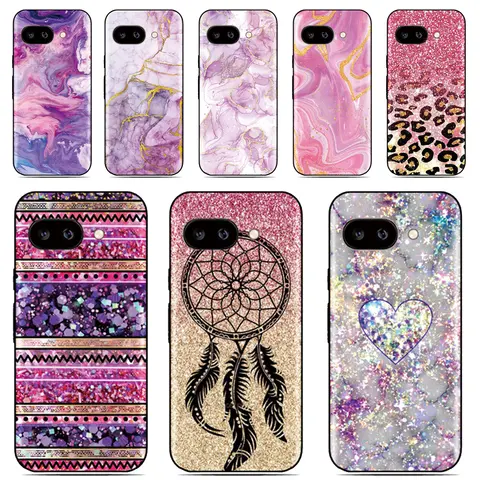 Pink Marble Phone Case For LG Wing Velvet K40s K42 K20 K52 K51 K41s K50 Q6 Q7 G7 G6 G8X G8s V50 V60 ThinQ Stylo 5 6 Cover