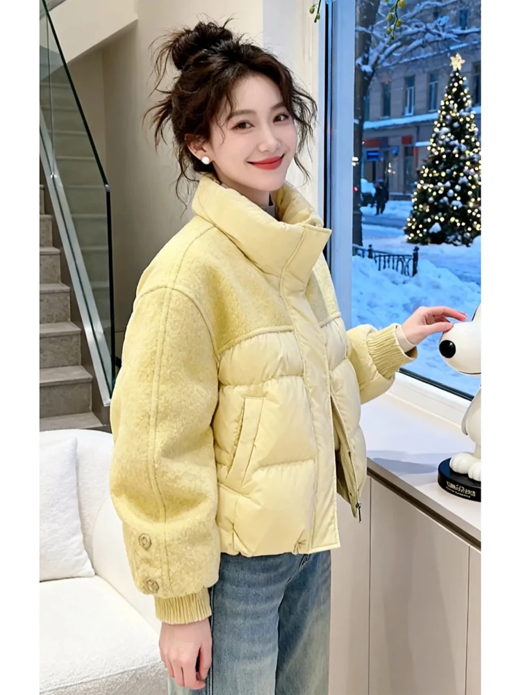 Women's ort Puffer Jaet Yellow Geese Winter Clothes Bread Sle Coat Korean Version Loose Fit Cotton down Jaet
Women's ort Puffer Jaet Yellow Geese Winter Clothes Bread Sle Coat Korean Version Loose Fit Cotton down Jaet