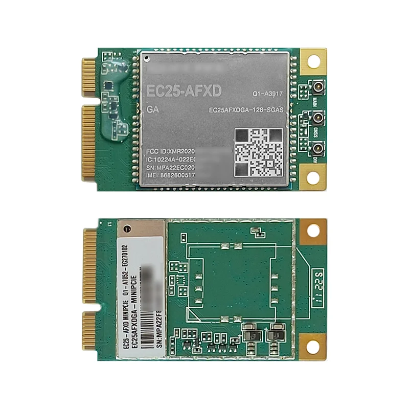 5pcs/lot Quectel EC25-AFXD Mini PCIe EC25AFXDGA-MINIPCIE EC25-AFXD EC25AFXDGA-128-SGAS CAT4 Wireless Module
5pcs/lot Quectel EC25-AFXD Mini PCIe EC25AFXDGA-MINIPCIE EC25-AFXD EC25AFXDGA-128-SGAS CAT4 Wireless Module