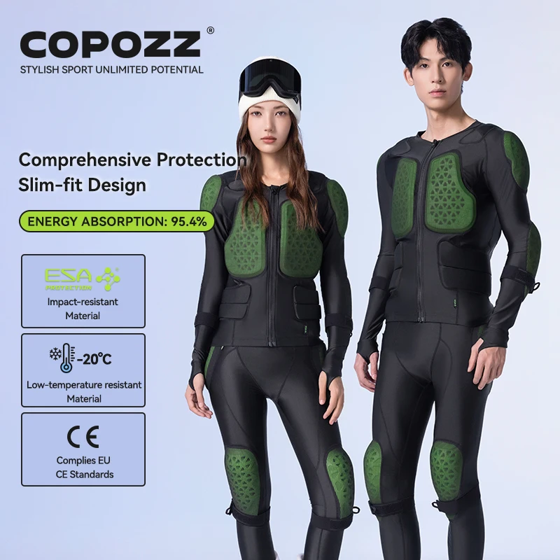  COPOZZ Ski Protective Gears Women Man ESA Armor Knee Pad Sports Impact-resistant CE1 Level Adults Chest Protection Jacket
COPOZZ Ski Protective Gears Women Man ESA Armor Knee Pad Sports Impact-resistant CE1 Level Adults Chest Protection Jacket