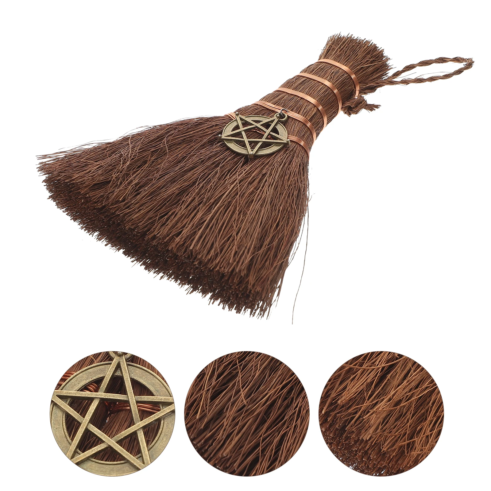 Exquisite Brown Broom Pendant Practical Charm Halloween Ornaments Photo Prop Car Branch Cosplay Broomstick Witch
Exquisite Brown Broom Pendant Practical Charm Halloween Ornaments Photo Prop Car Branch Cosplay Broomstick Witch