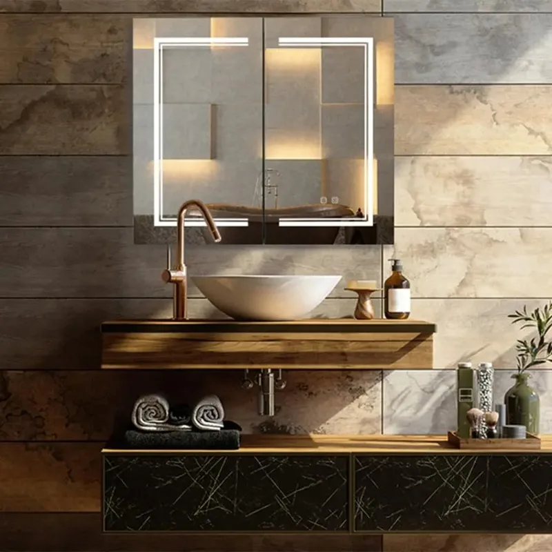 LED Bathroom Wall Cabinet with Mirror - Medicine Cabinet with Lights, White Storage Cabinet for Bathroom, Bathroom Vanity Mirror
LED Bathroom Wall Cabinet with Mirror - Medicine Cabinet with Lights, White Storage Cabinet for Bathroom, Bathroom Vanity Mirror
