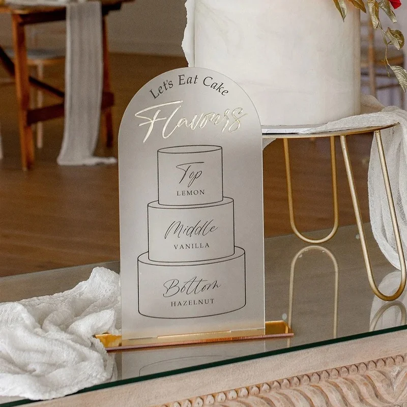 Custom Eco-Friendly 'Let's Eat Cake' Sign Wedding Cake Signage Acrylic Sign for Weddings and Events Cake Stand Accessories
Custom Eco-Friendly 'Let's Eat Cake' Sign Wedding Cake Signage Acrylic Sign for Weddings and Events Cake Stand Accessories