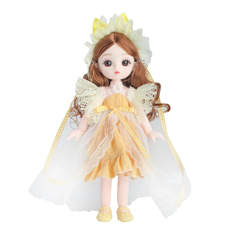 26cm Doll Children Play House Simulation 13 Joints Movable Evening Gown Princess Doll Toy Girls Dress Up Doll Toys Birthday Gift
26cm Doll Children Play House Simulation 13 Joints Movable Evening Gown Princess Doll Toy Girls Dress Up Doll Toys Birthday Gift