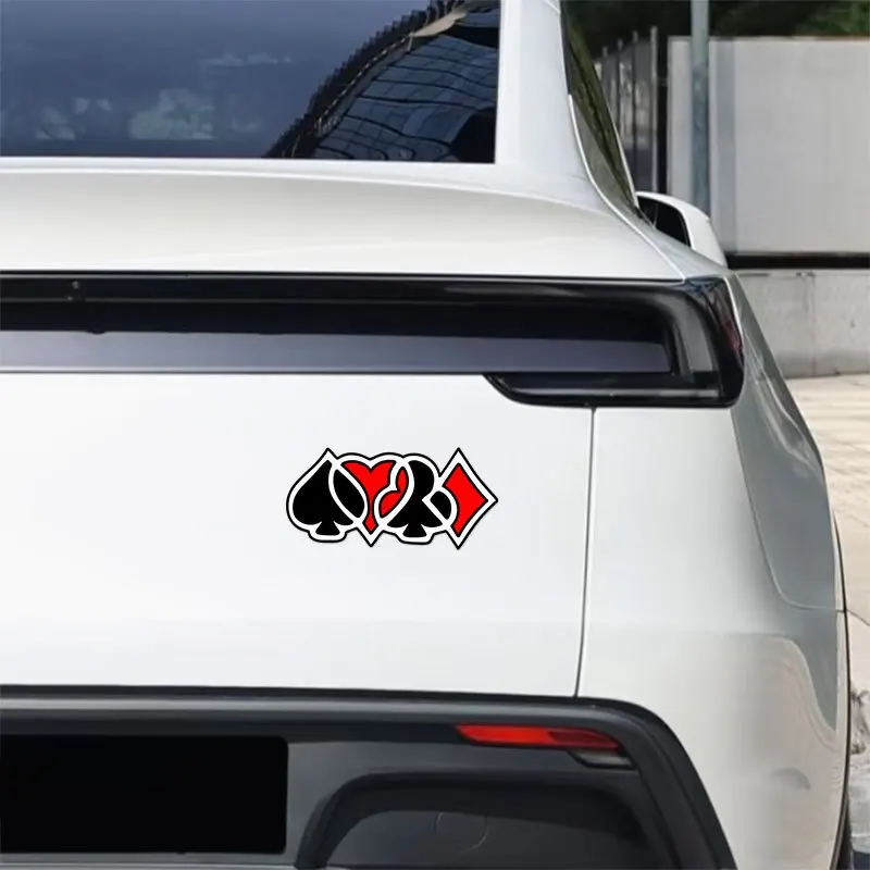 Car, Laptop & Skateboard Decor 1Pc Funny Playing Card Suits Vinyl Sticker, Waterproof Decal for Motorcycle
Car, Laptop & Skateboard Decor 1Pc Funny Playing Card Suits Vinyl Sticker, Waterproof Decal for Motorcycle