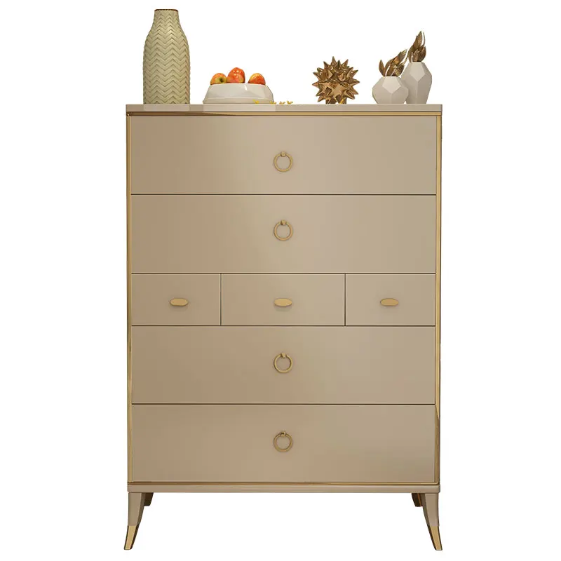 American light luxury chest of drawers modern simple bedroom wall drawer champagne silver storage cabinet
American light luxury chest of drawers modern simple bedroom wall drawer champagne silver storage cabinet
