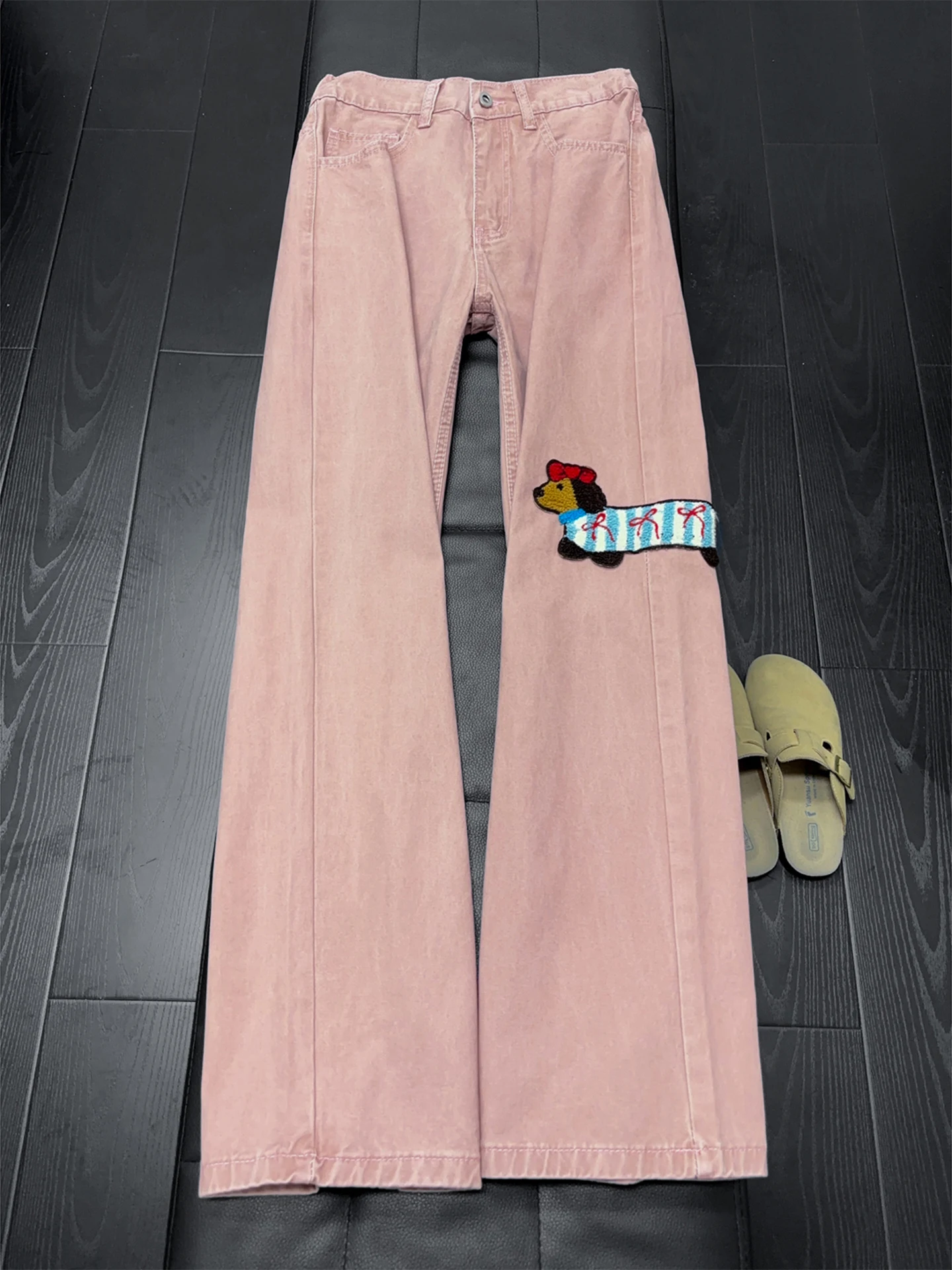 Pink Sausage Dog Straight Leg American Retro Cleanfit Dopane Slimming Flared Jeans Men's Faion Youth Trendy Jeans
Pink Sausage Dog Straight Leg American Retro Cleanfit Dopane Slimming Flared Jeans Men's Faion Youth Trendy Jeans
