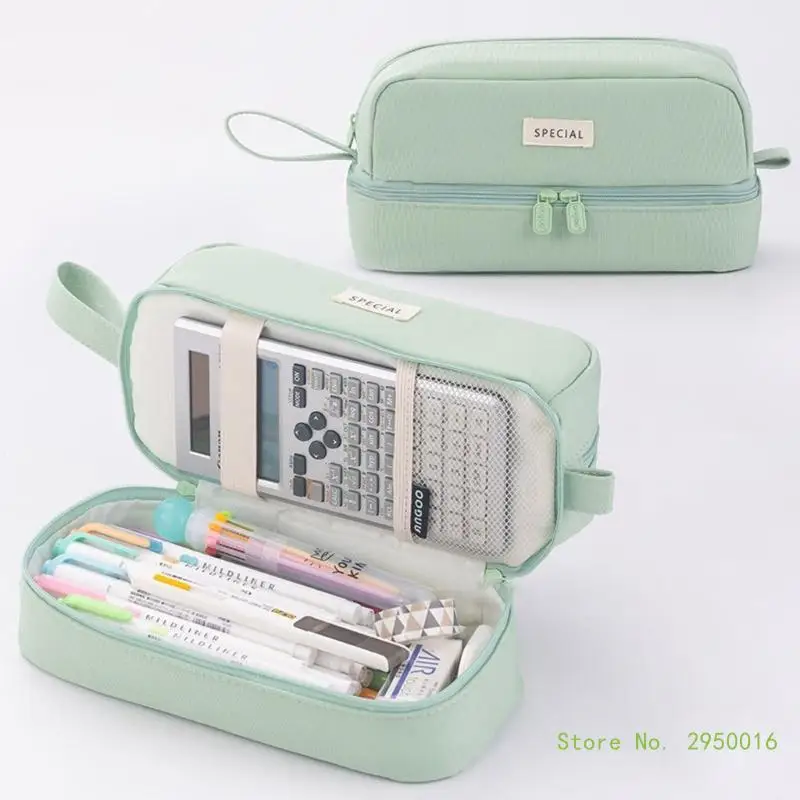 Large Capacity Pen Case Zippered Pen Double Layer Pencil Bag with Portable Handle Stationery Bag for Girls Boy
Large Capacity Pen Case Zippered Pen Double Layer Pencil Bag with Portable Handle Stationery Bag for Girls Boy