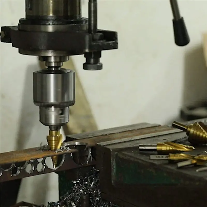 SEO 6Pcs 1/4 3/8 Inch HSS Straight Groove Step Drill Bit Titanium Coated Wood Metal Hole Cutter Core Drilling Tools Set
SEO 6Pcs 1/4 3/8 Inch HSS Straight Groove Step Drill Bit Titanium Coated Wood Metal Hole Cutter Core Drilling Tools Set