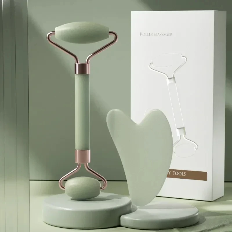 Natural Jade Massage Roller Gua Sha Set Skin Care Neck Face Body Back Massager Facial Liftting Anti-wrinkle Facial Beauty Health
Natural Jade Massage Roller Gua Sha Set Skin Care Neck Face Body Back Massager Facial Liftting Anti-wrinkle Facial Beauty Health