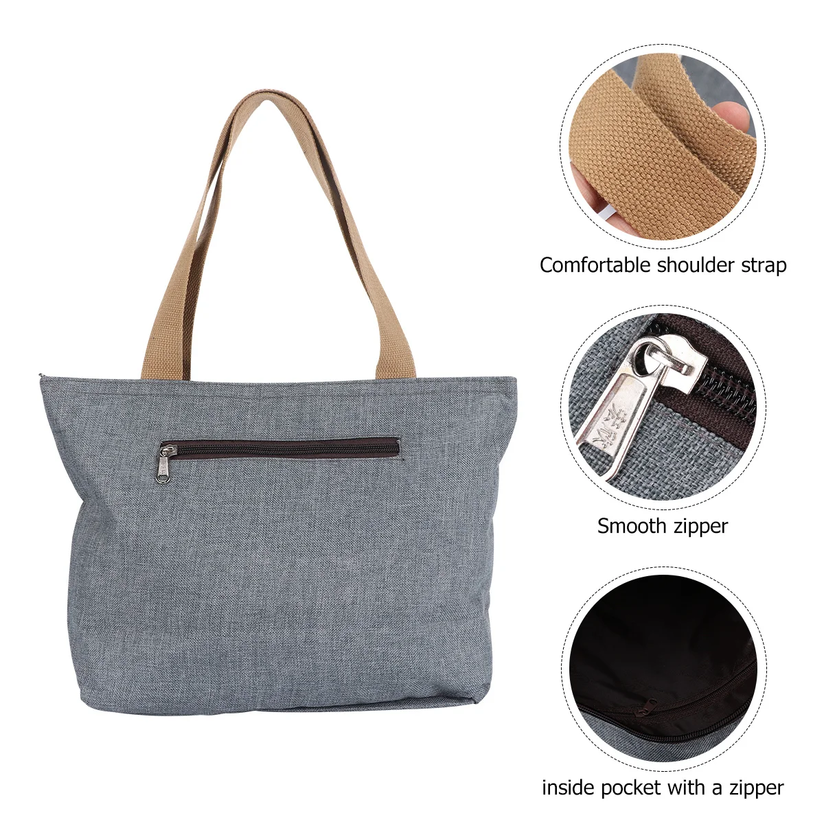 1Pcs Waterproof Makeup Organizer Bag Heavy Duty Oxford Fabric Tote with Ample Space for Groceries Essentials Dark Grey
1Pcs Waterproof Makeup Organizer Bag Heavy Duty Oxford Fabric Tote with Ample Space for Groceries Essentials Dark Grey