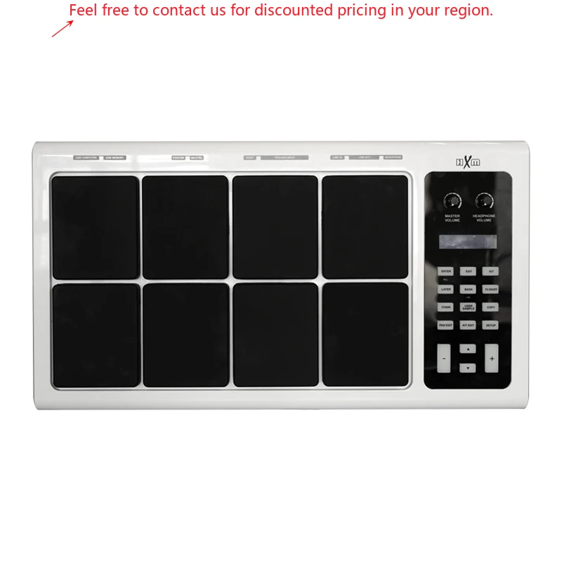 HXM HDP-2 White Color Without Metal Stand 8 Pads Professional Octapad Percussion Instruments
HXM HDP-2 White Color Without Metal Stand 8 Pads Professional Octapad Percussion Instruments