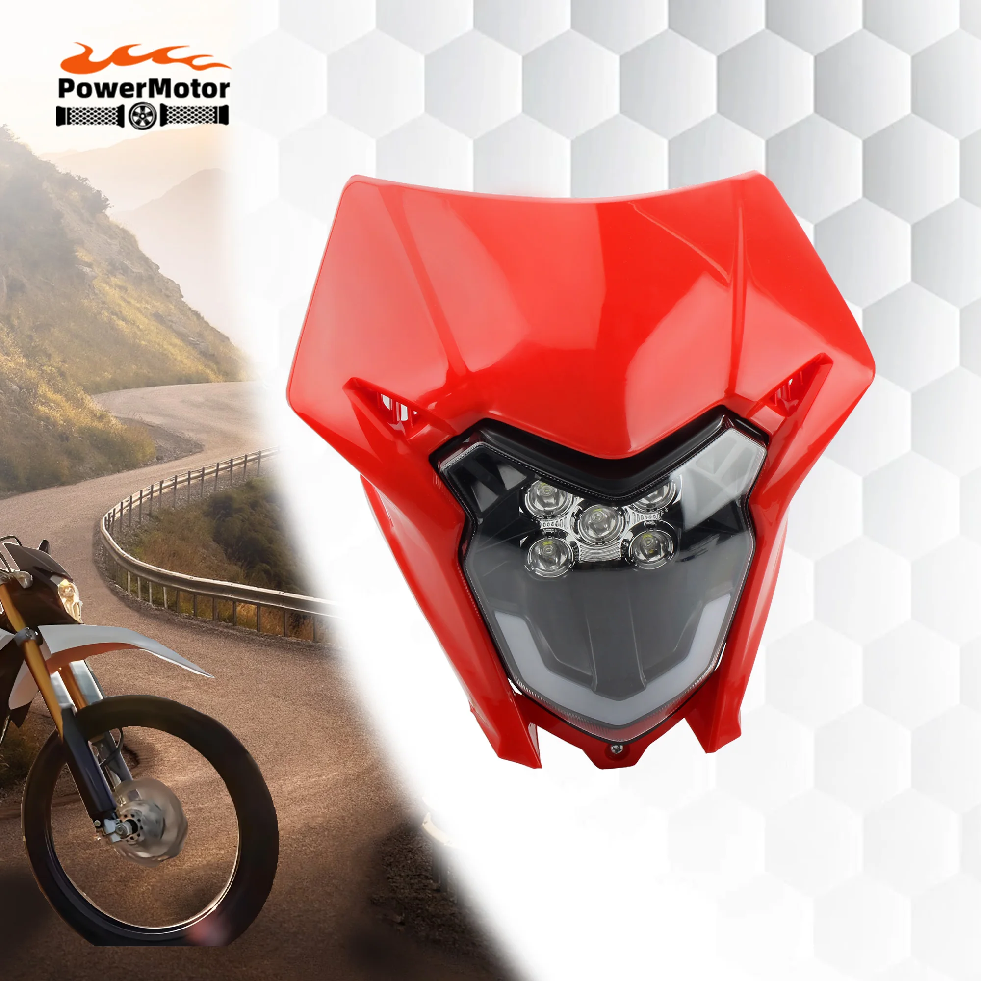 Enduro Motorbike LED Headlight Assembly For Honda CRF 450 150 230 250 300 Dirt Bike Motocross Universal Headlamp Accessories
Enduro Motorbike LED Headlight Assembly For Honda CRF 450 150 230 250 300 Dirt Bike Motocross Universal Headlamp Accessories