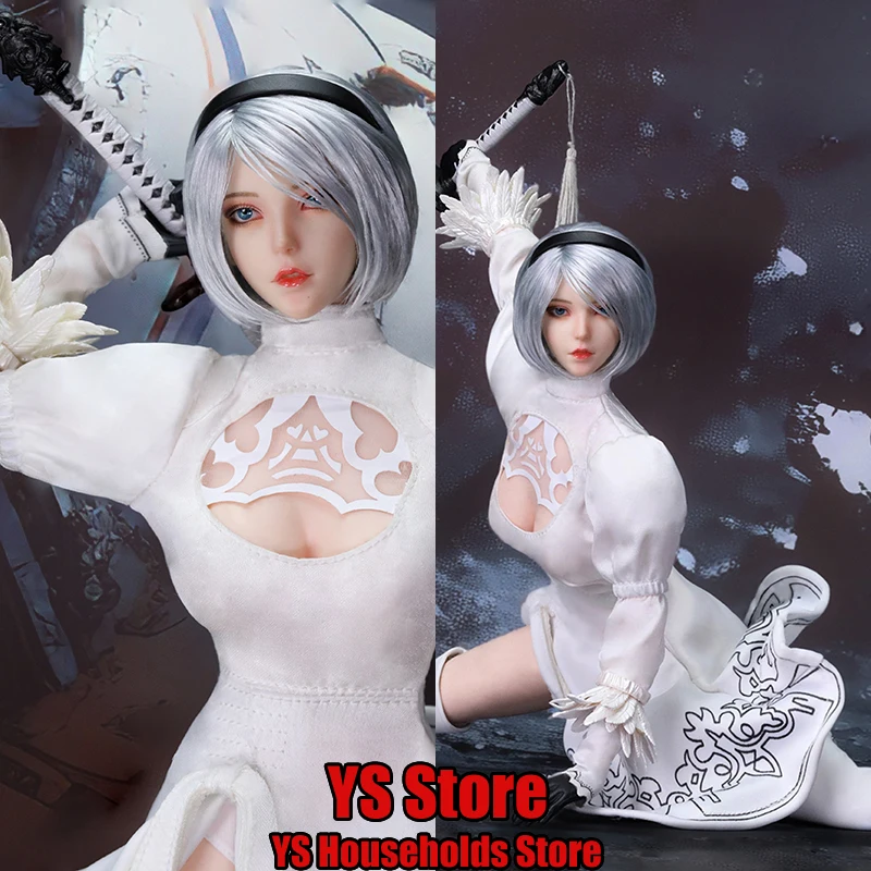 WTOYS 1/6 Nier Beauty Girl Head Sculpt White Irregular Skirt Long Boots Mini Weapon Set Accessory For 12" 2B Sister Figure Body
WTOYS 1/6 Nier Beauty Girl Head Sculpt White Irregular Skirt Long Boots Mini Weapon Set Accessory For 12" 2B Sister Figure Body