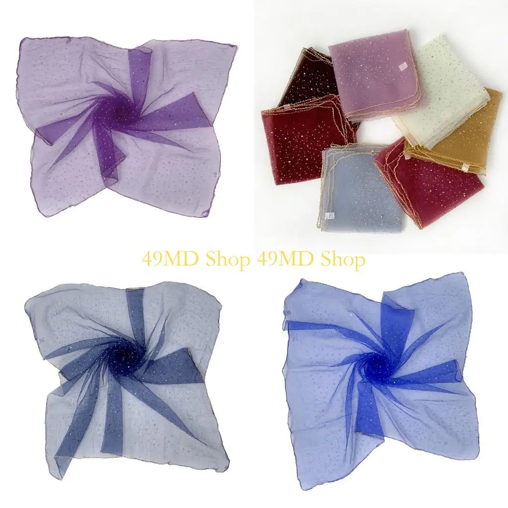 49MD Elegant Hair Accessory Sparkling Head Wrap Headscarf For Various Occasion
49MD Elegant Hair Accessory Sparkling Head Wrap Headscarf For Various Occasion