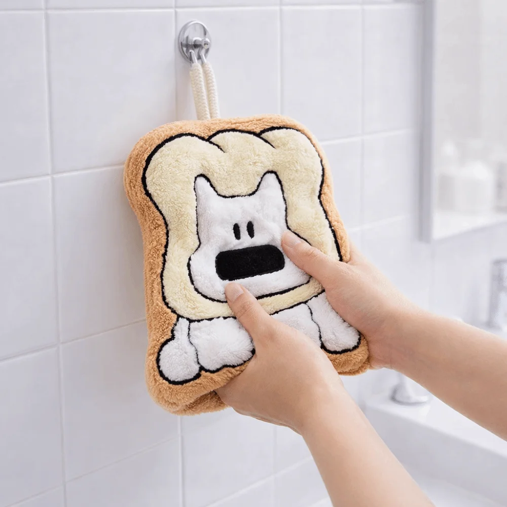 Cartoon Puppy Hand Towel Thickened Soft Strong Water Absorption Bathroom Handkerchief Skin-friendly Bathroom Hanging Towel
Cartoon Puppy Hand Towel Thickened Soft Strong Water Absorption Bathroom Handkerchief Skin-friendly Bathroom Hanging Towel