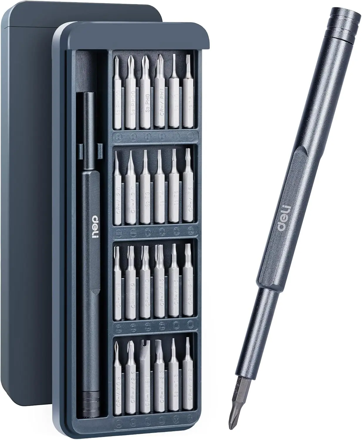 25-in-1 Precision Screwdriver Set Magnetic Mini Repair Kit for Electronics, Computer, Phone, Watch, Game Console
25-in-1 Precision Screwdriver Set Magnetic Mini Repair Kit for Electronics, Computer, Phone, Watch, Game Console