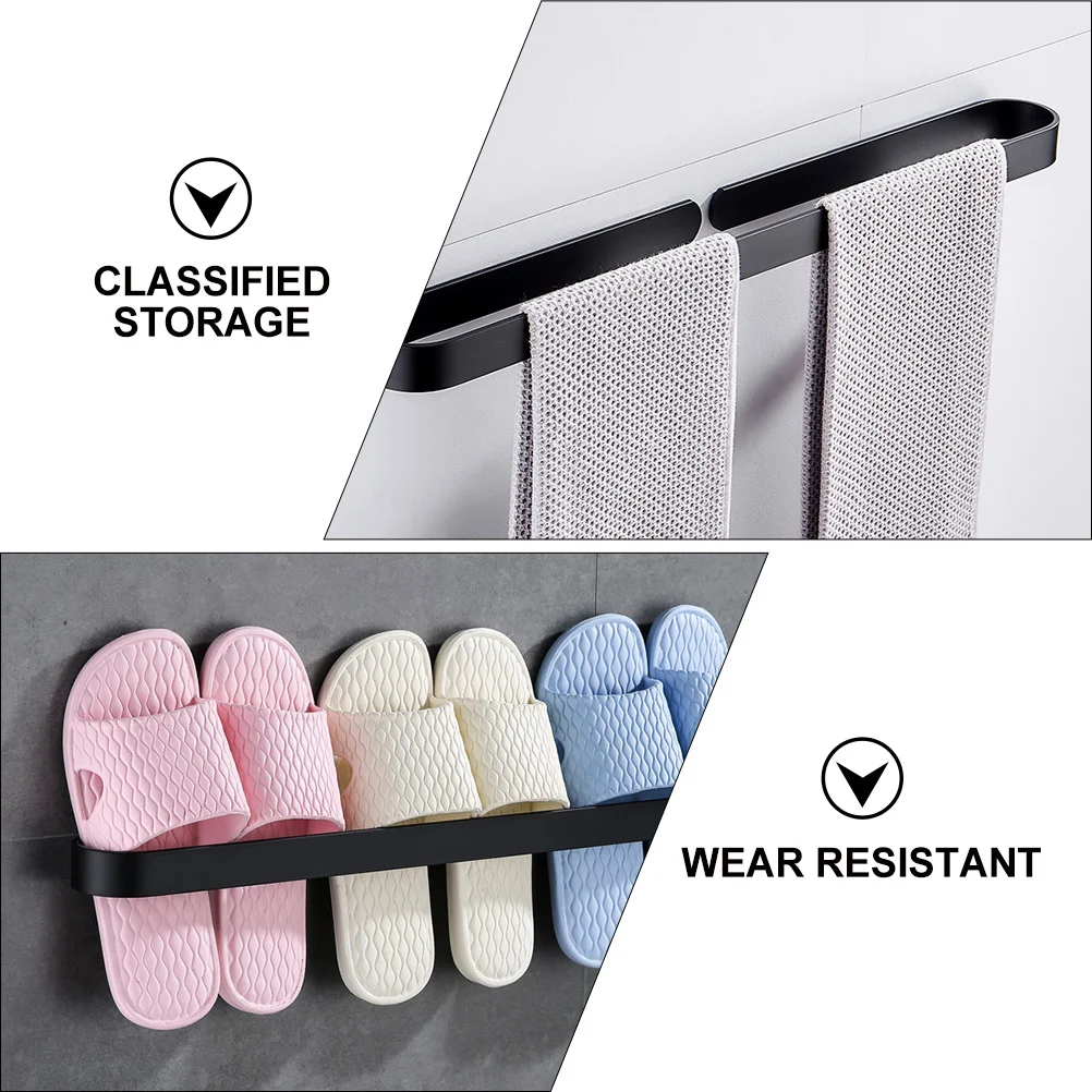Aluminium Alloy Bathroom Towel Holder No Drill Towel Bar Roll Paper Storage Organizer Rack Mountable Hanger Bracket
Aluminium Alloy Bathroom Towel Holder No Drill Towel Bar Roll Paper Storage Organizer Rack Mountable Hanger Bracket