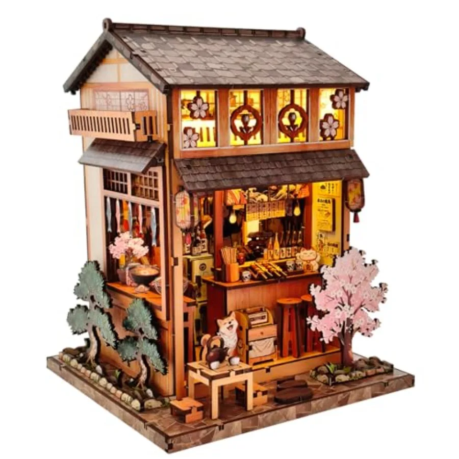 Book Nook Kit, DIY Miniature House Kit for Adults and Teens, Japanese Street Shop Scene Bookshelf Insert Decor with LED, 3D Woo
Book Nook Kit, DIY Miniature House Kit for Adults and Teens, Japanese Street Shop Scene Bookshelf Insert Decor with LED, 3D Woo