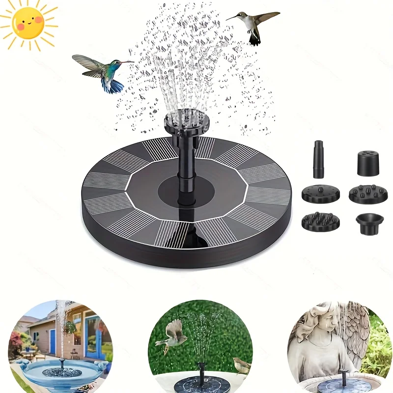 Солнечный насос для фонтана 1,5 Вт - 6 насадок, автоматический фонтан для купания птиц, пруда, сада, декора бассейна, на солнечной энергии для улицы
Солнечный насос для фонтана 1,5 Вт - 6 насадок, автоматический фонтан для купания птиц, пруда, сада, декора бассейна, на солнечной энергии для улицы