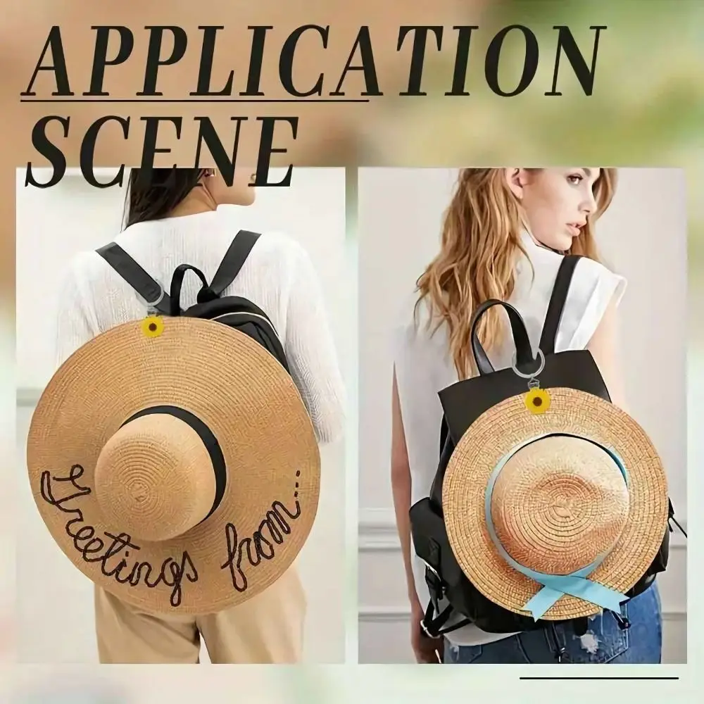 Portable Colored Flowers Straw Hat Clip Hands Free Alloy Plastic Leaf Hat Hanging Hook Clip On Hats Holder
Portable Colored Flowers Straw Hat Clip Hands Free Alloy Plastic Leaf Hat Hanging Hook Clip On Hats Holder