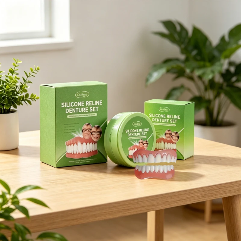 Oral Restoration Silicone Reline Temporary Denture Upper Lower Fake Teeth Gap Repair Comfort Daily Wear Use ck848
Oral Restoration Silicone Reline Temporary Denture Upper Lower Fake Teeth Gap Repair Comfort Daily Wear Use ck848