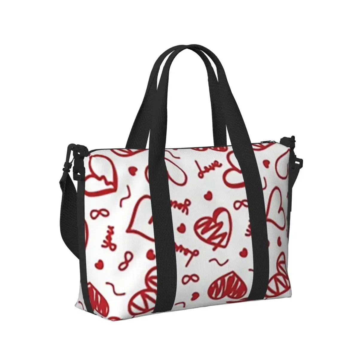 Pink Love Hearts Cute Beach Travel Bag Large Capacity Tote Bags for Gym Sport Women Shopping Duffle Shoulder Bag
Pink Love Hearts Cute Beach Travel Bag Large Capacity Tote Bags for Gym Sport Women Shopping Duffle Shoulder Bag