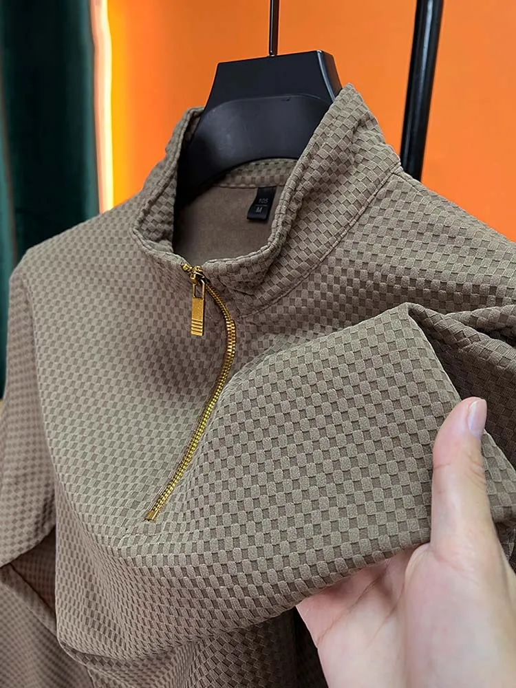 Light Luxury Autumn Brand Business Casual Fashion Jacquard Zipper Sweatshirt Polo T-shirt Classic High Quality Long-sleeved Top
Light Luxury Autumn Brand Business Casual Fashion Jacquard Zipper Sweatshirt Polo T-shirt Classic High Quality Long-sleeved Top